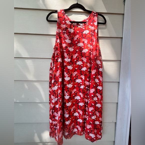 XL old navy marigold print swing dress - Picture 4 of 8